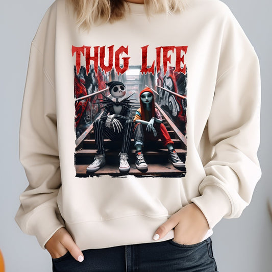 Thug Life Jack & Sally Sublimation Print