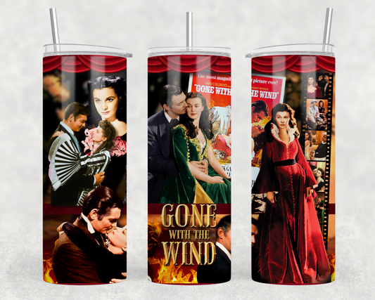 Gone With The Wind Sublimation Tumbler Wrap