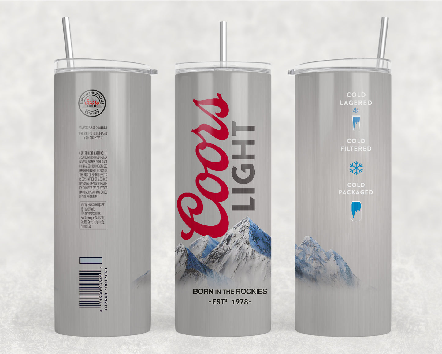 Coors Light Tumbler Wrap