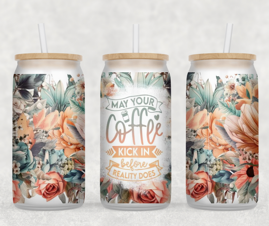 Coffee Reality Glass Can Wrap