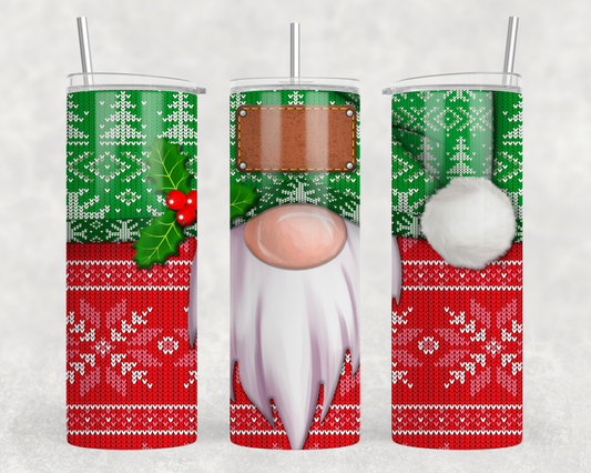 Christmas Gnome Tumbler Wrap