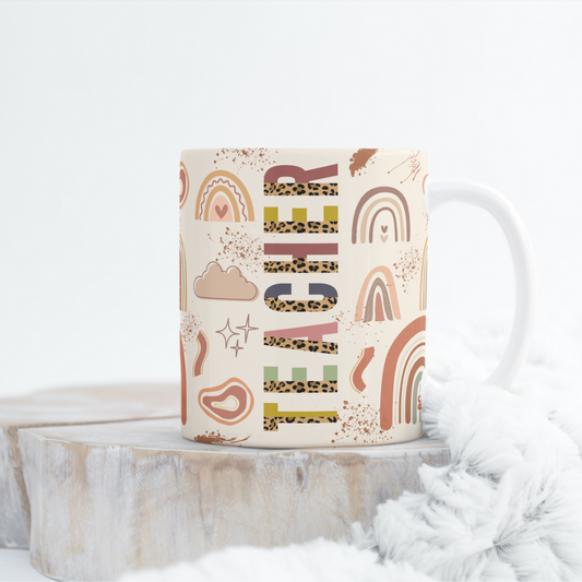 Boho Teacher Mug Wrap