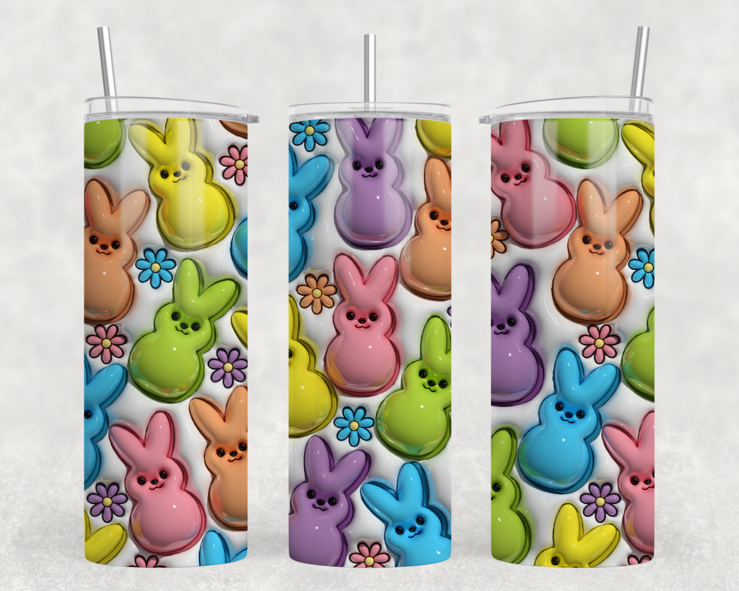 Easter Peeps 3D Tumbler Wrap