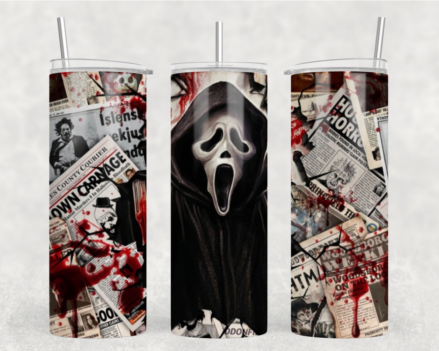 SUB - Ghost Face Tumbler Wrap