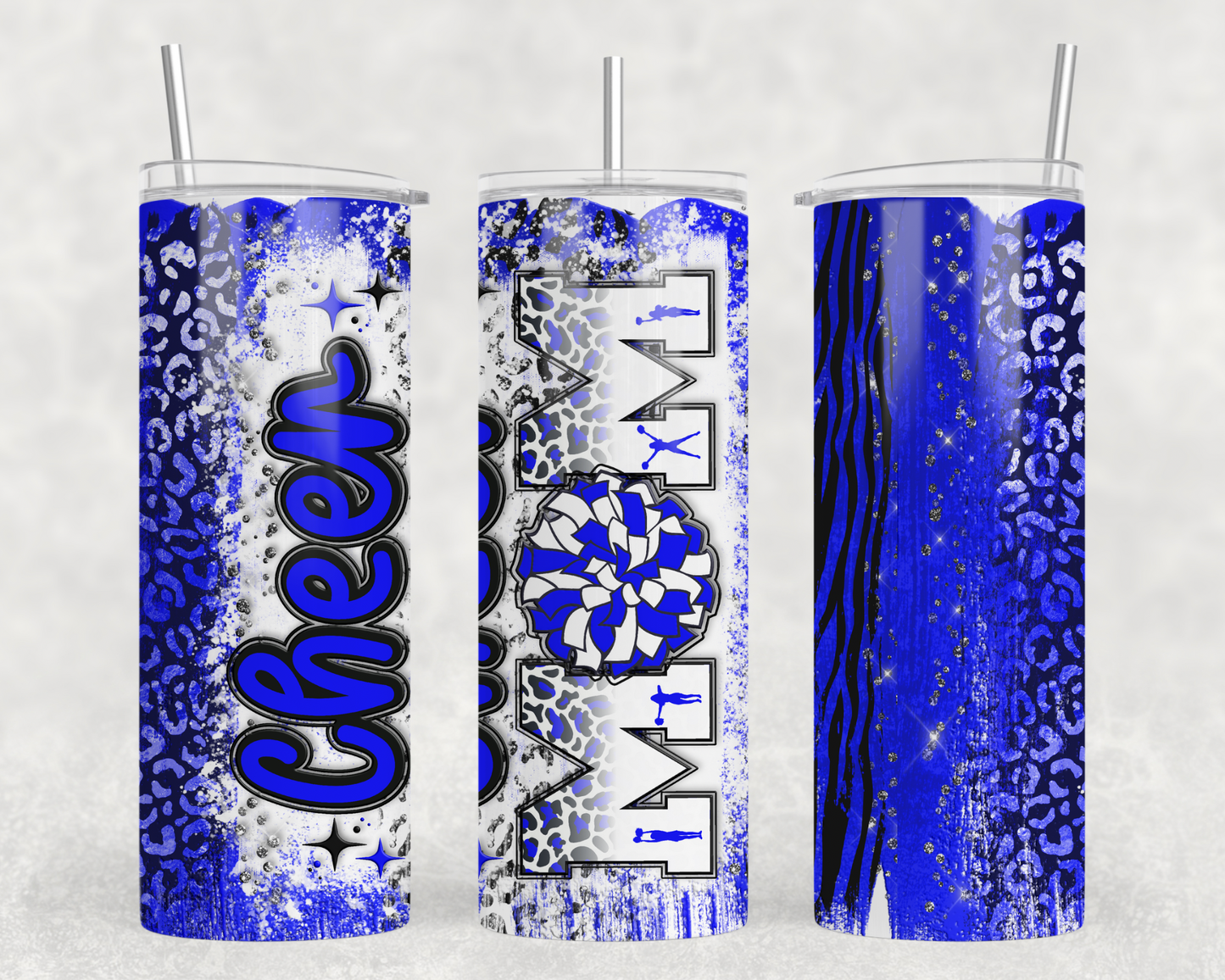 Cheer Mom BLU Tumbler Wrap