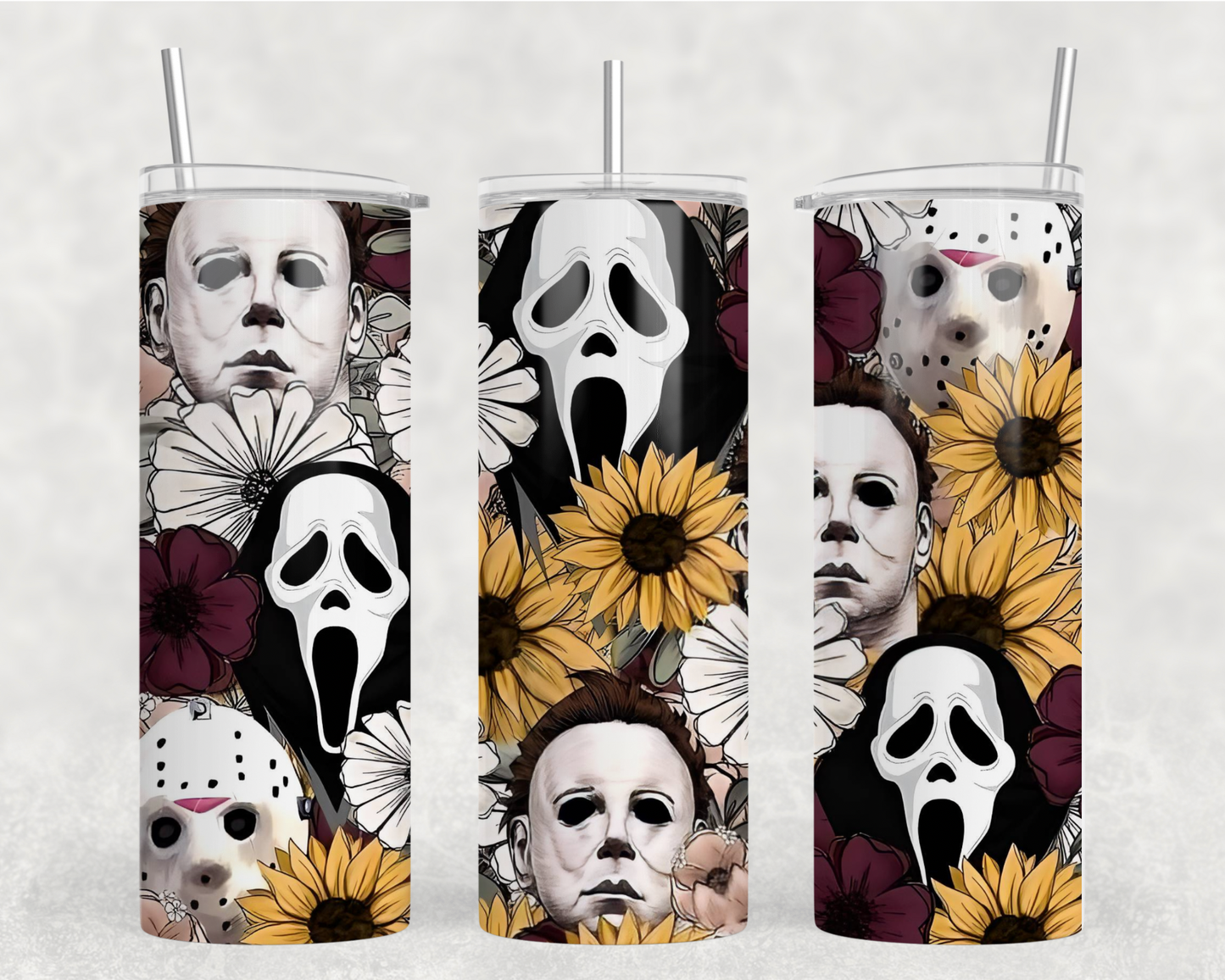 SUB - Floral Horror Tumbler Wrap