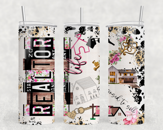 Realtor Life Tumbler Wrap