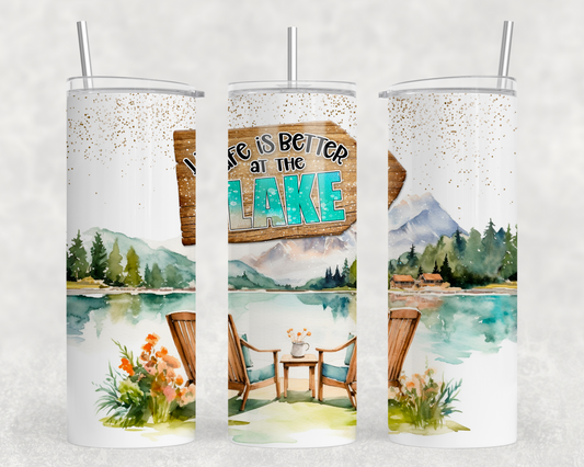 Life Is Better At The Lake Tumbler Wrap