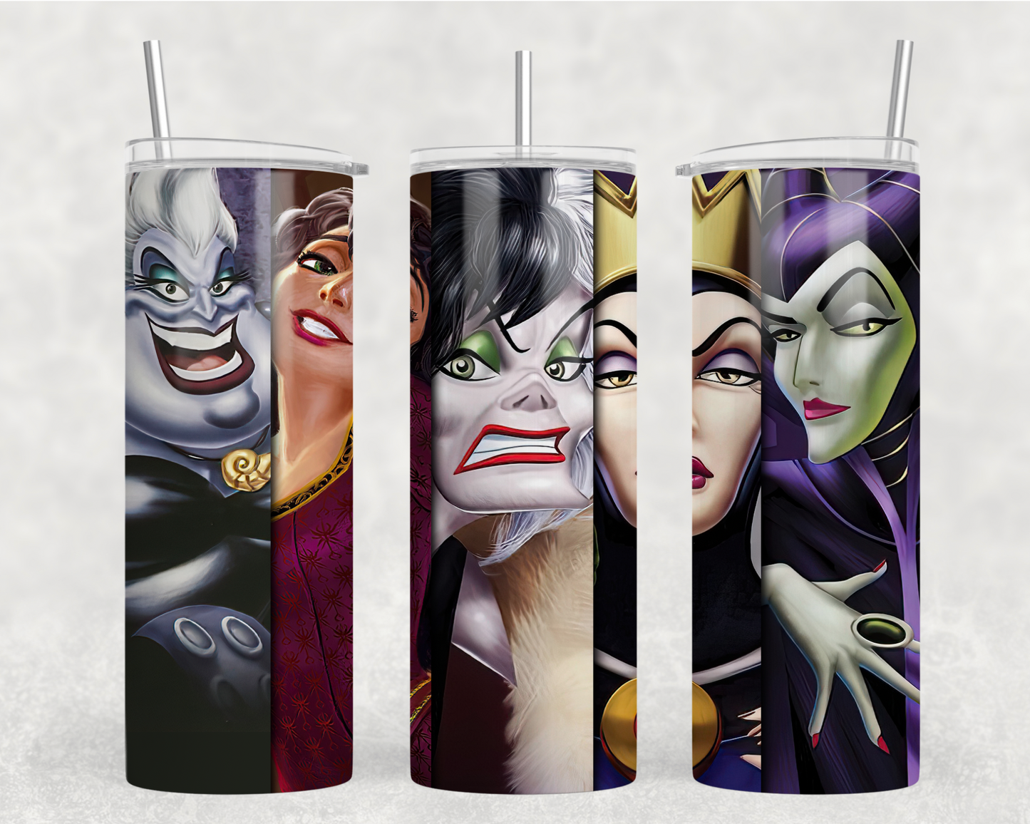 Villains Faces Tumbler Wrap