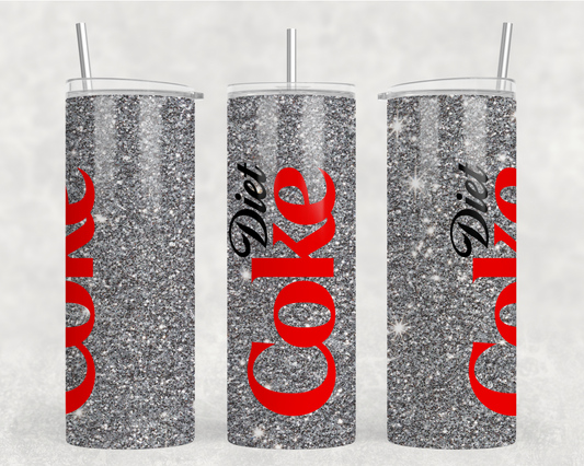 Glitter Diet Coke Tumbler Wrap