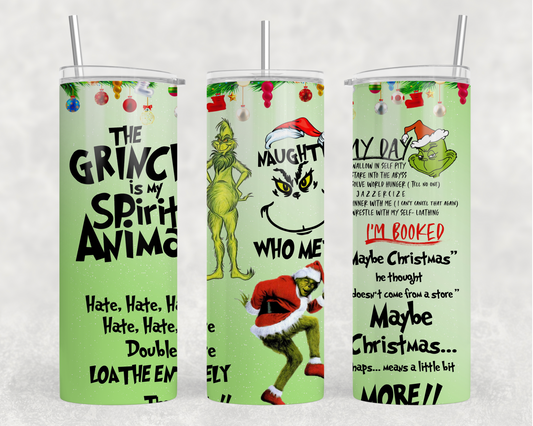 Grinch Spirit Animal Tumbler Wrap