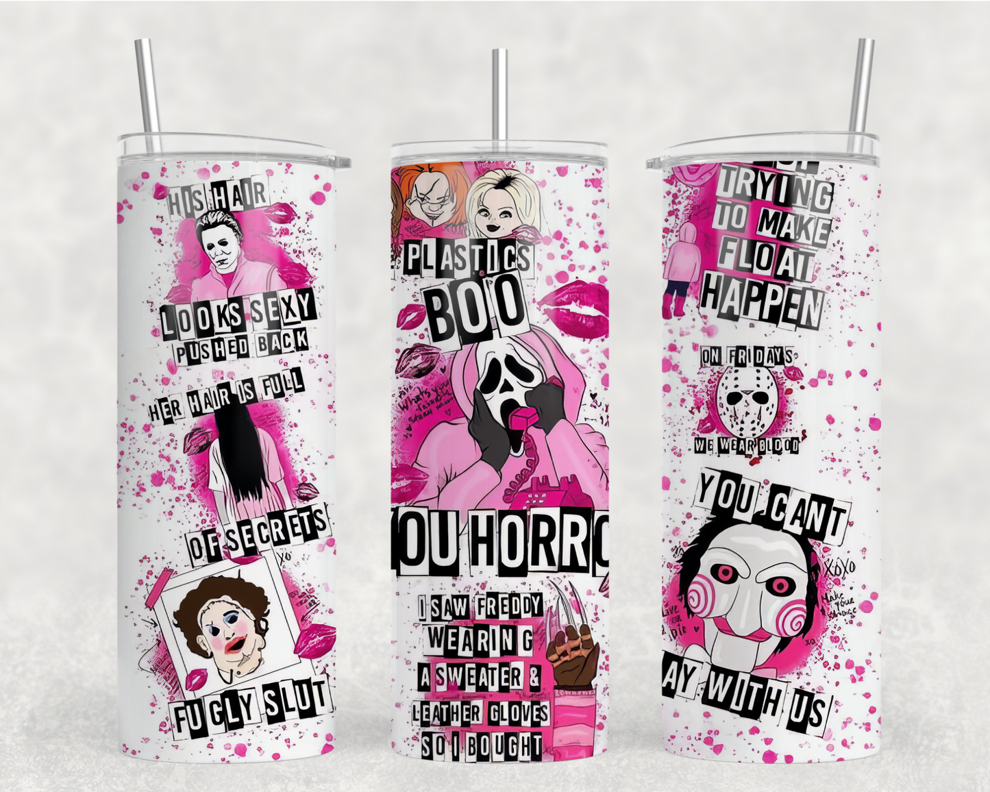 Boo You Horror Tumbler Wrap