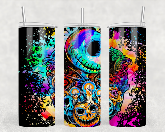 Colorful Jack Skellington Tumbler Wrap