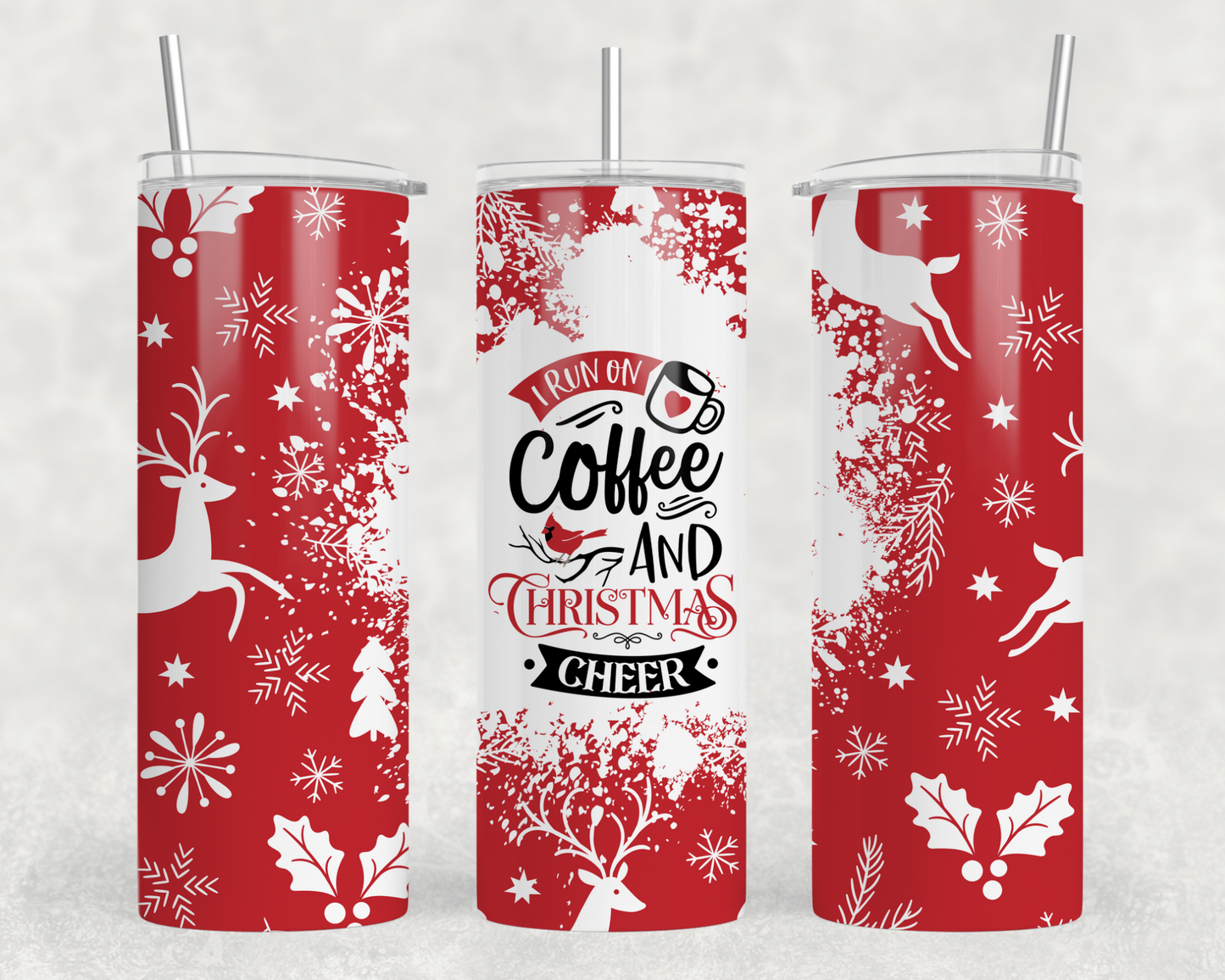 Coffee & Christmas Cheer Tumbler Wrap