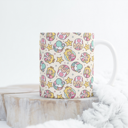 Princess Peach Mug Wrap