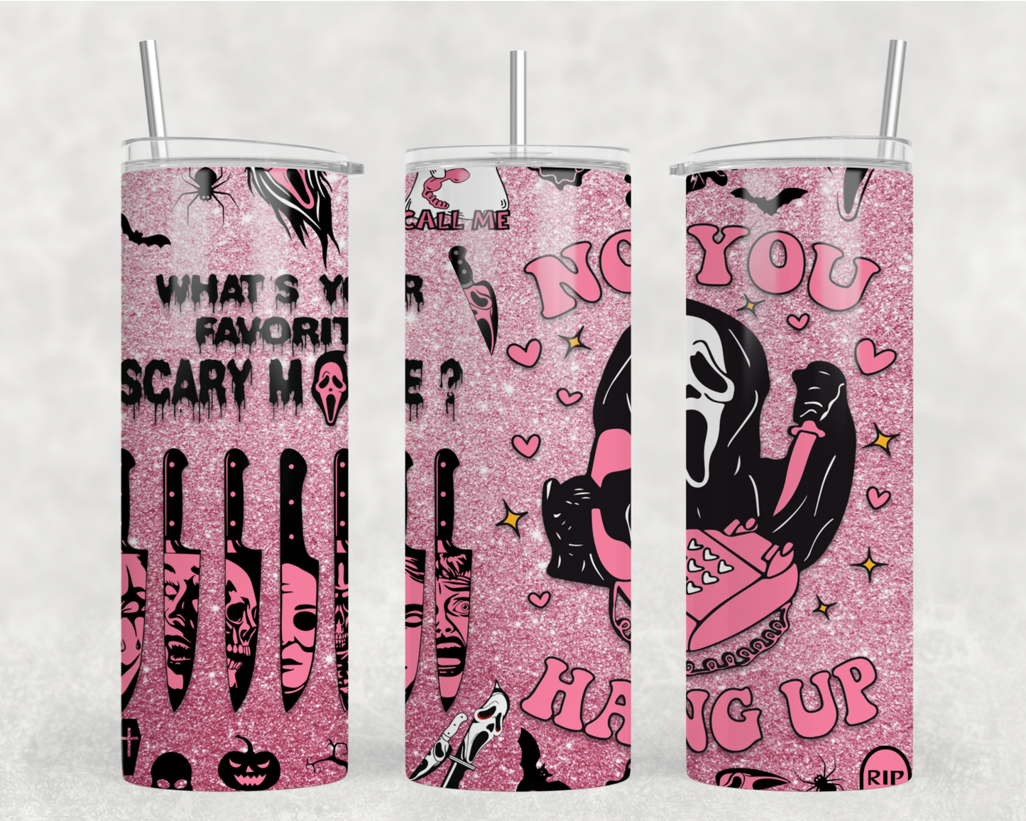 Ghost Face Tumbler Wrap