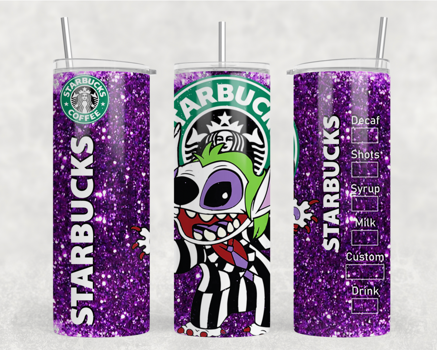 Stitch Beetle Juice Tumbler Wrap