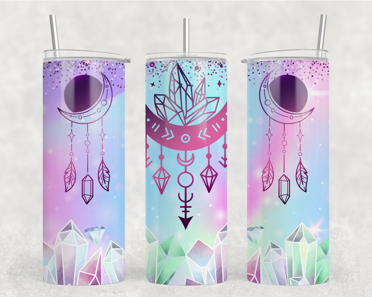 Moons & Crystals Tumbler Wrap