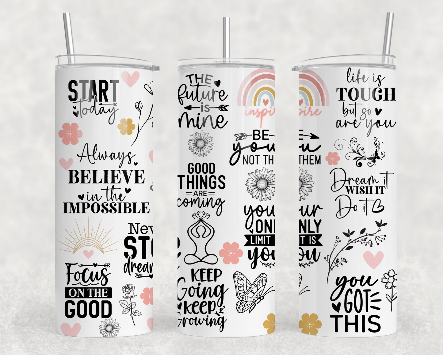 Positive Affiliations Tumbler Wrap