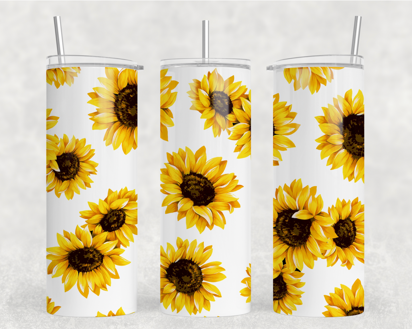 Sunflower W/B Tumbler Wrap