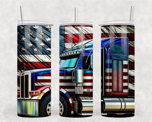 TW - American Big Rig Tumbler Wrap