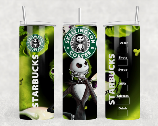 SUB - Skellington Coffee Tumbler Wrap