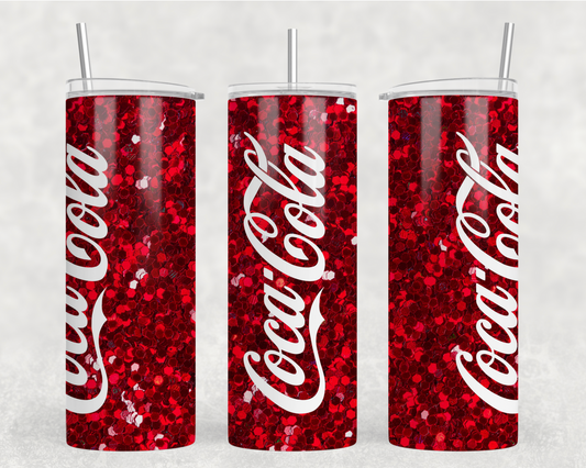 Glitter Coke Tumbler Wrap