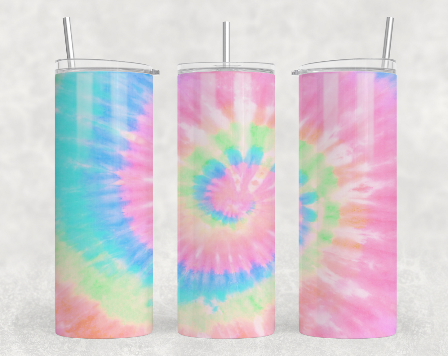 Pastel Tie Dye Tumbler Wrap