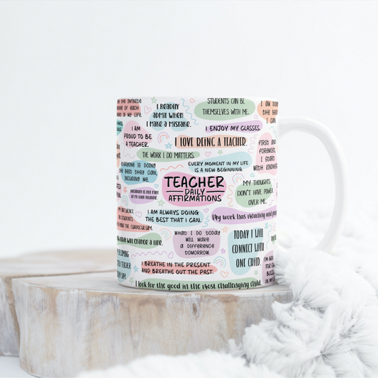 Teacher Affirmations Mug Wrap