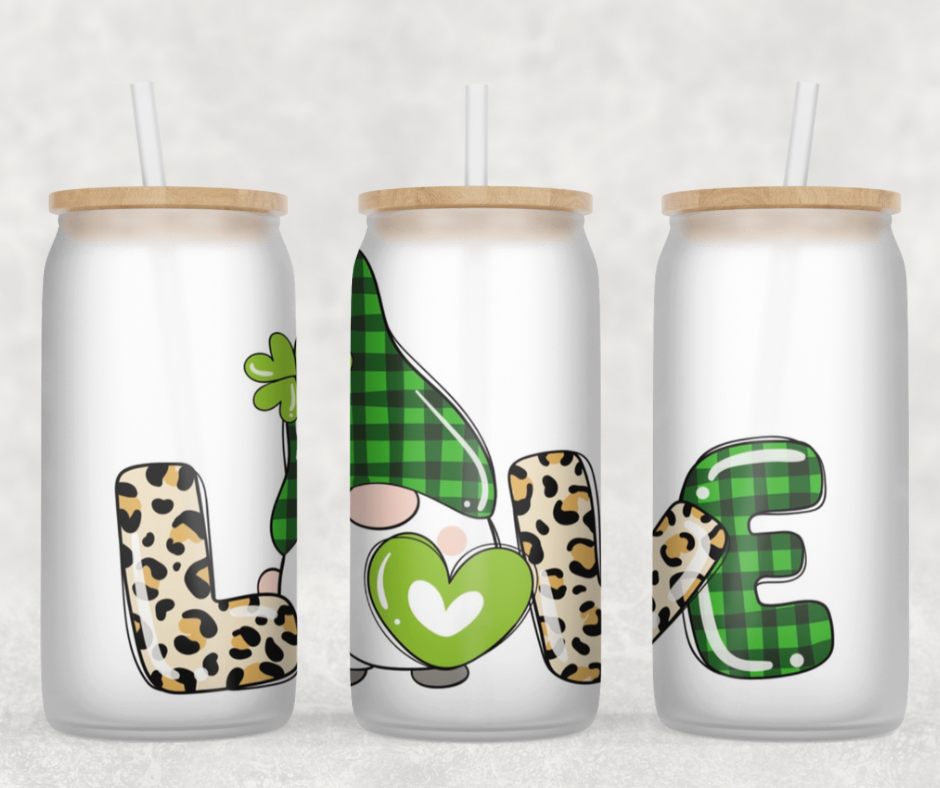 Saint Patrick’s Gnome Glass Can Wrap