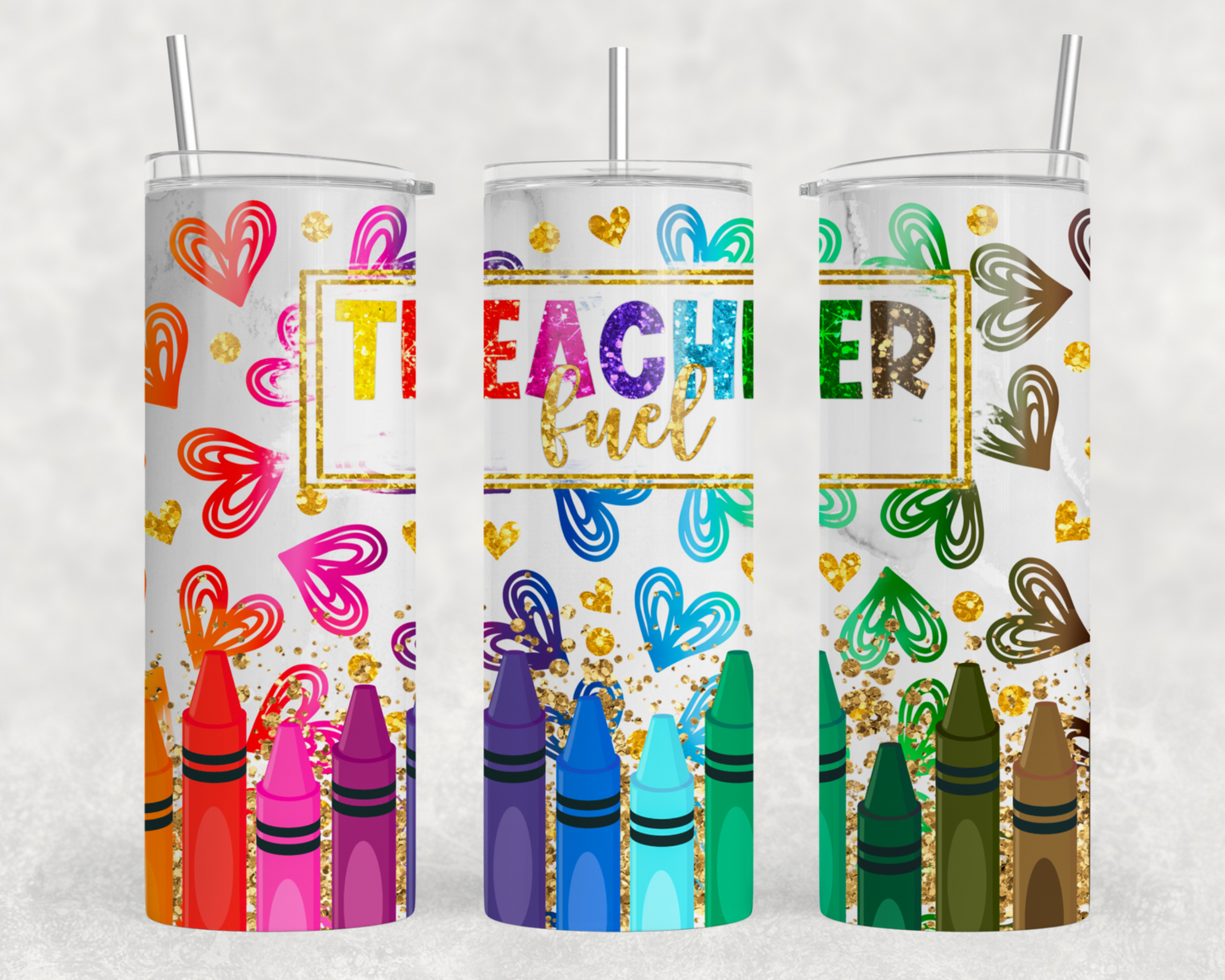 Teacher Fuel Tumbler Wrap