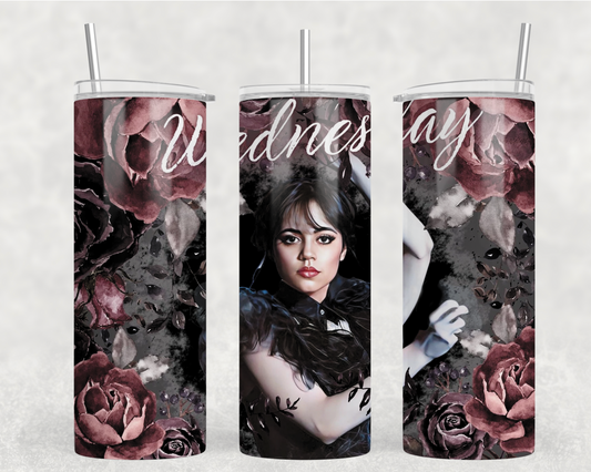 Wednesday Roses Tumbler Wrap