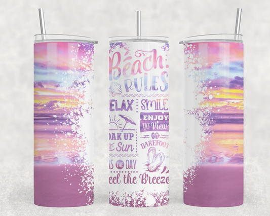 Pastel Beach Tumbler Wrap