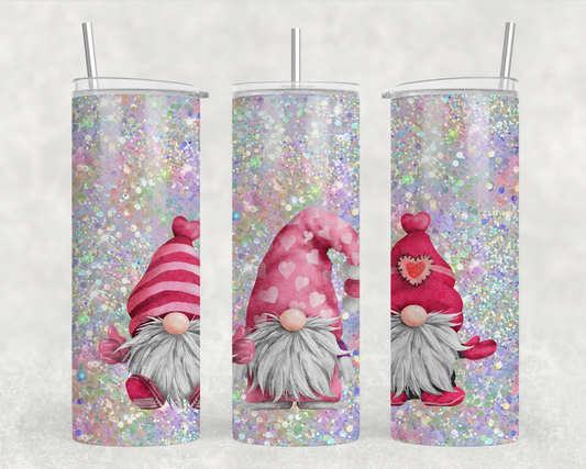 Valentine Gnomes Tumbler Wrap