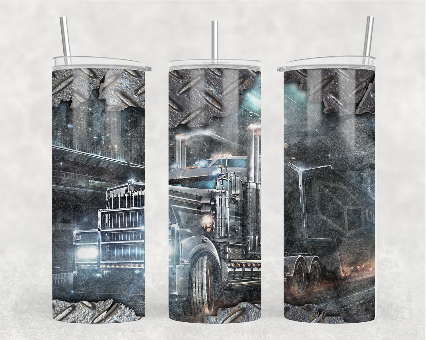 Big Rig Trucker Tumbler Wrap