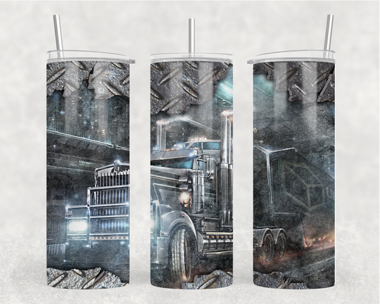 Big Rig Trucker Tumbler Wrap