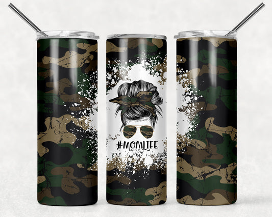 Camo Mom Life Tumbler Wrap