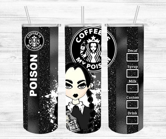 Wednesday Coffee Tumbler Wrap