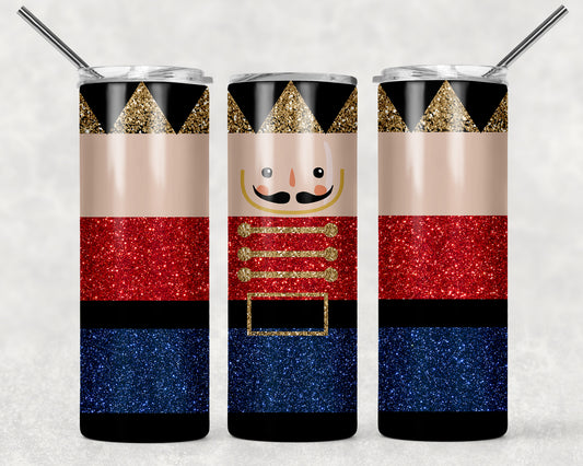 Blue Nut Cracker Tumbler Wrap