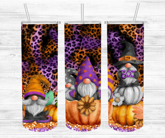 Halloween Gnomes Tumbler Wrap