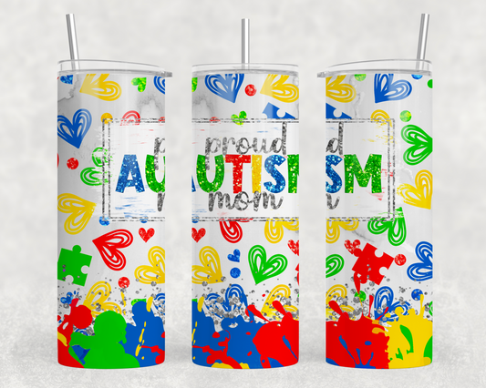 Autism Mom Tumbler Wrap