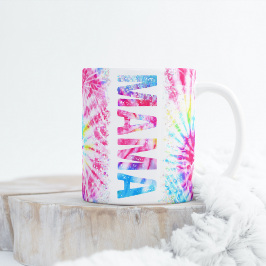 Tie Dye Mama Mug Wrap