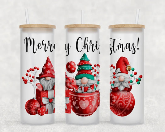 Merry Christmas Gnomes Tumbler Wrap