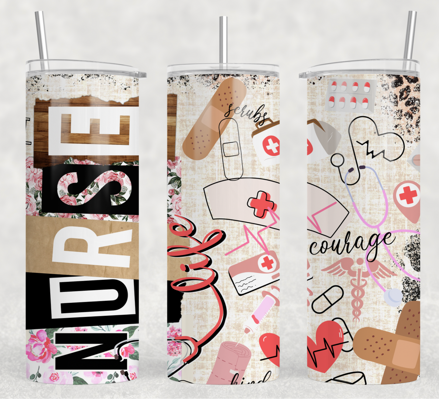 Nurse Life Tumbler Wrap