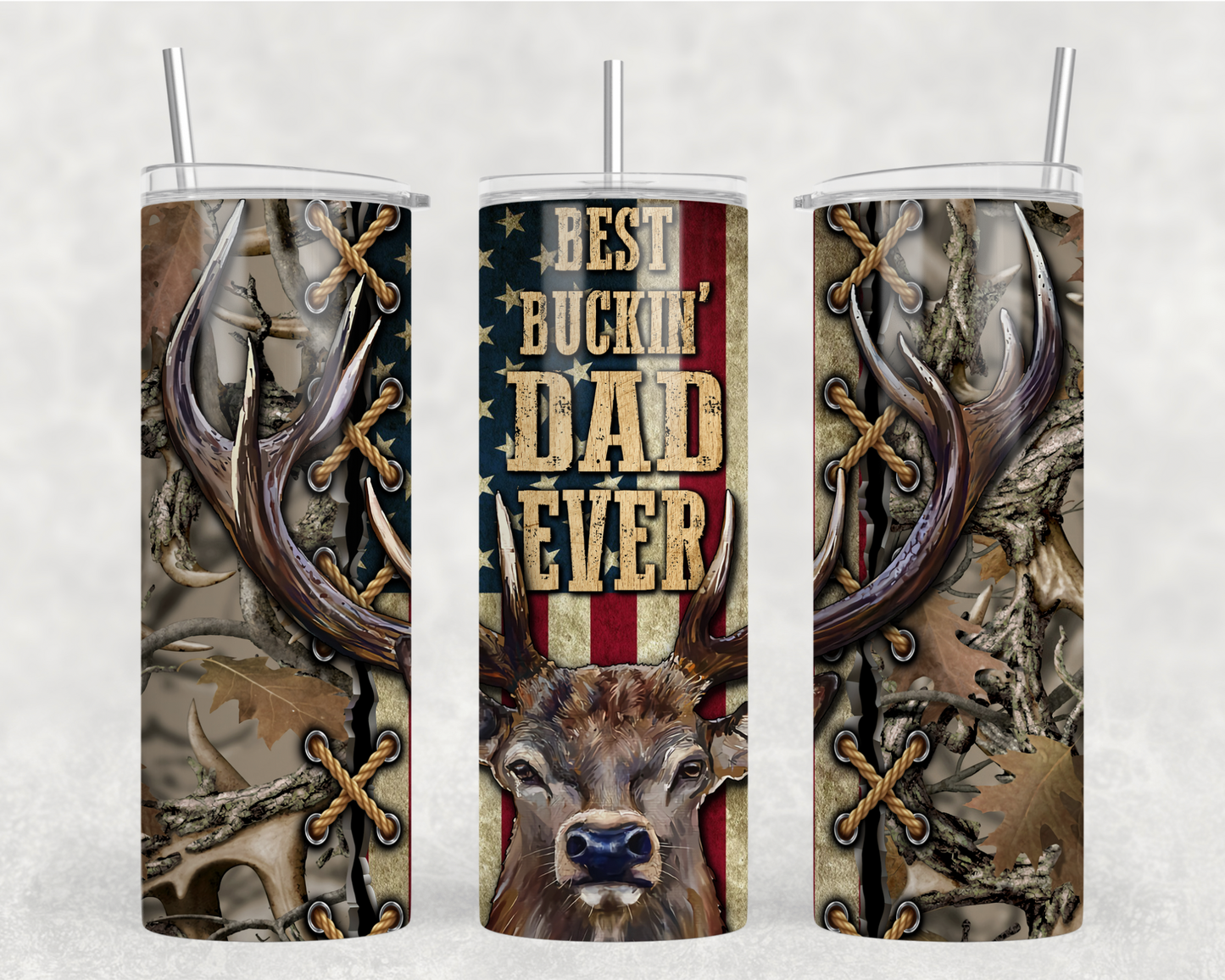 Best Buckin Dad Tumbler Wrap