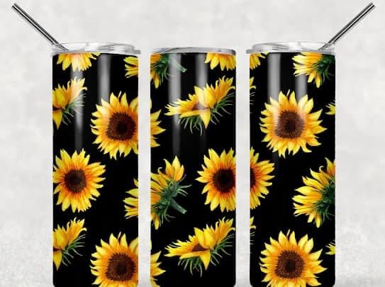 Rustic Sunflowers Tumbler Wrap