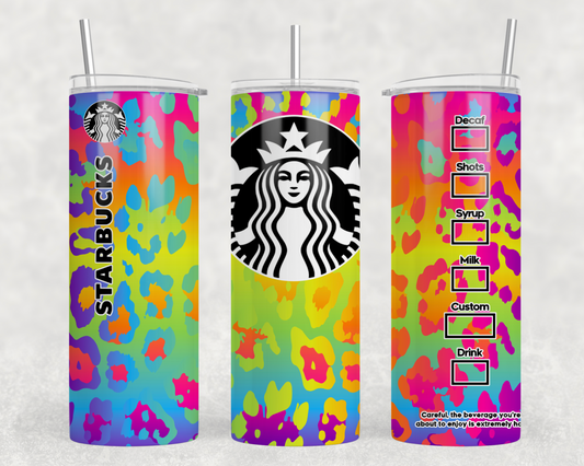 SB Rainbow Leopard Tumbler Wrap