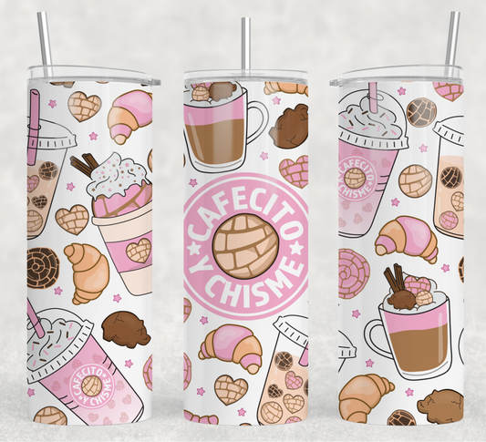 Cafecito Y Chisme Tumbler Wrap